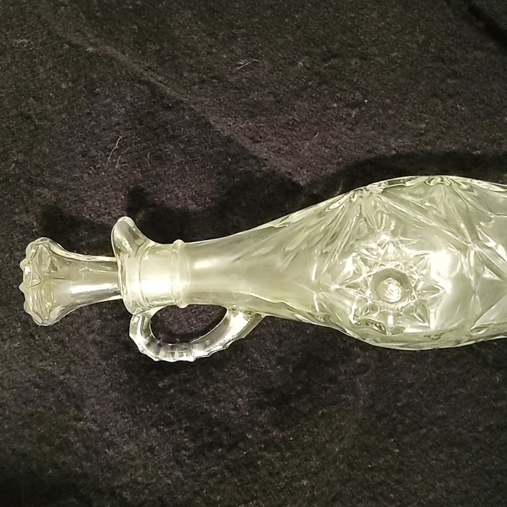 Anchor Hocking Cruet in a Prescut Clear Pattern